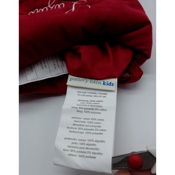 Pottery Barn Kids Lazaro Bear on Train Christmas Stocking Holiday Xmas Quilted - Picture 8 of 10